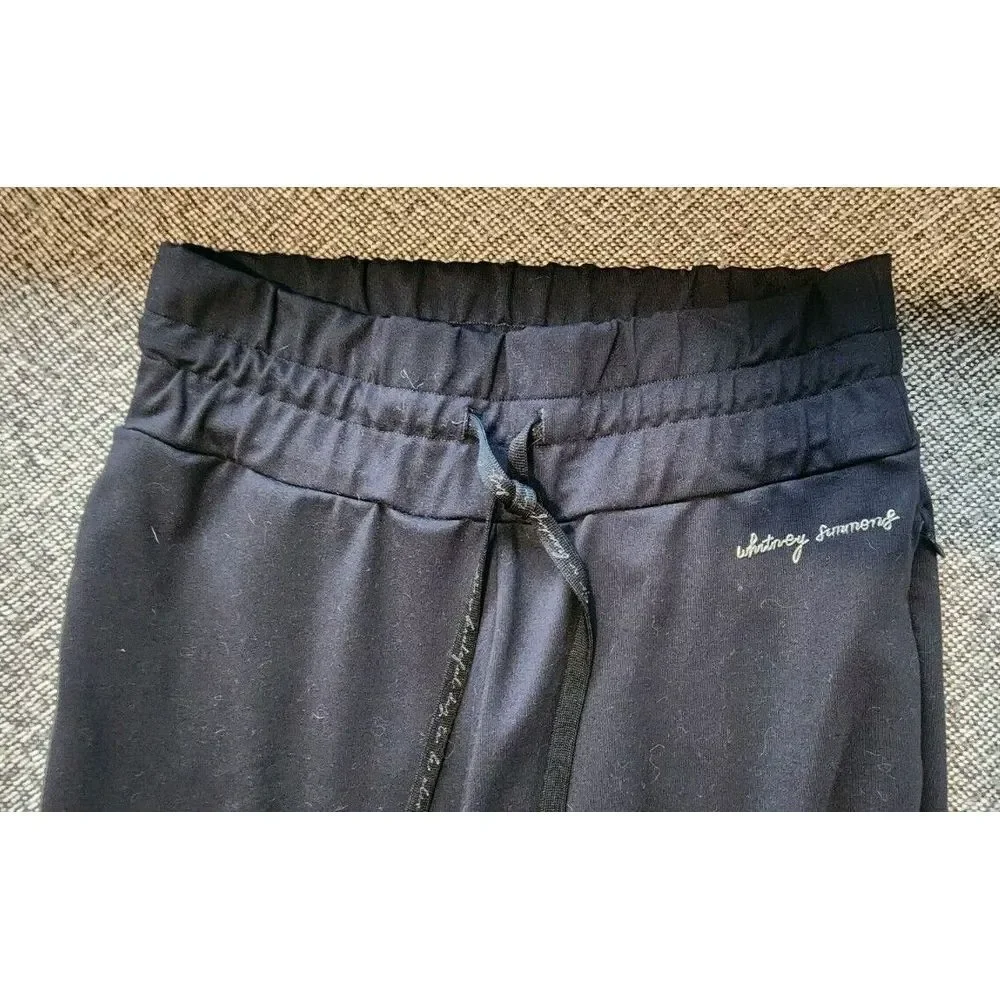Gymshark X Whitney Summers V2 Black Sweats Ankle Ruching Drawstring XS NEW Joggr